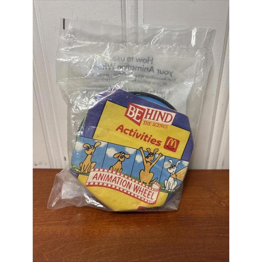 New Vintage 1992 McDonald's Happy Meal Toys Behind the Scenes Animation Wheel